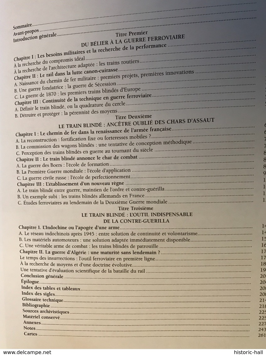 Les TRAINS BLINDÉS FRANÇAIS 1826 - 1962 - Historia