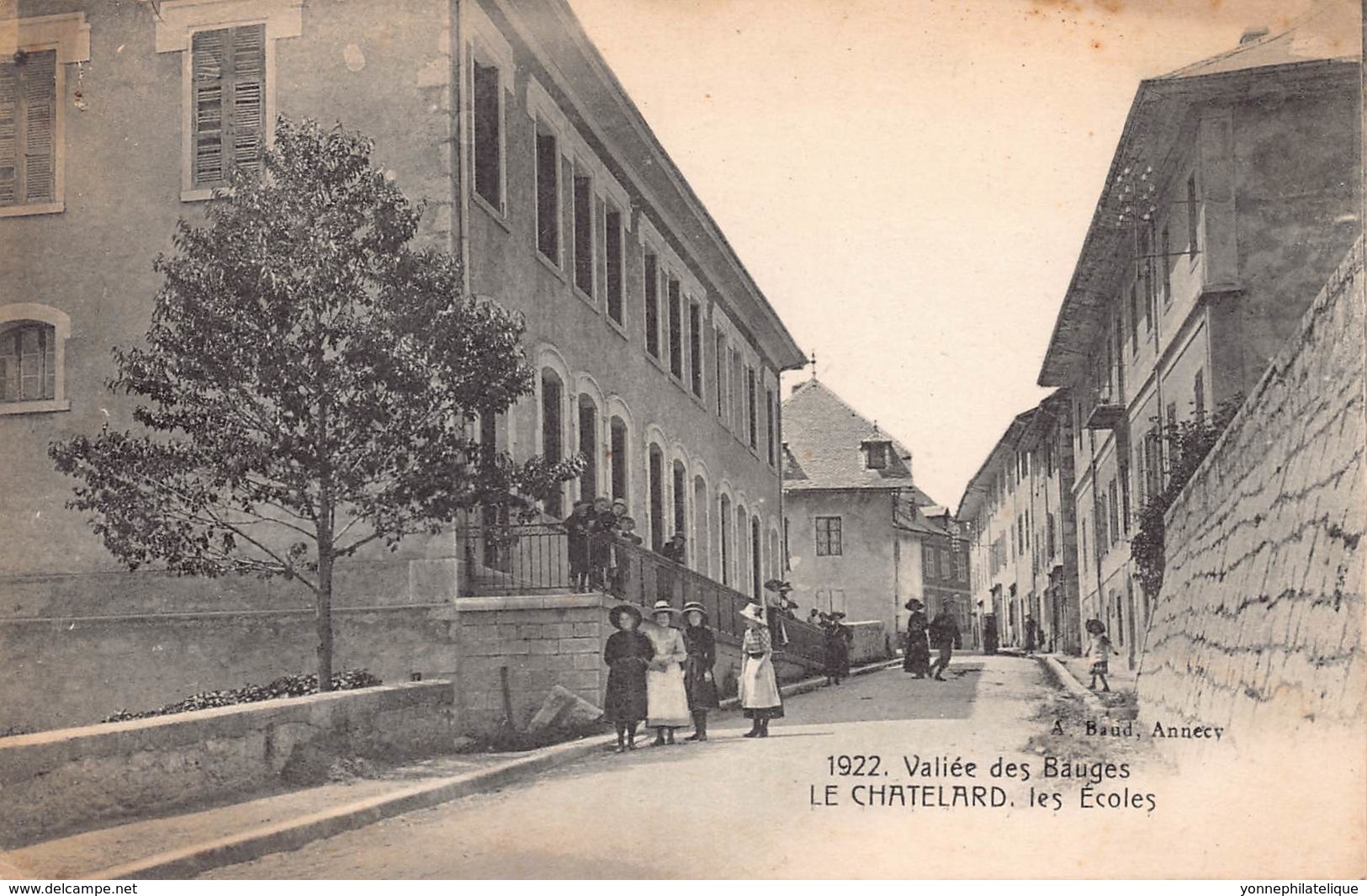 73 - SAVOIE - LE CHATELARD - 10034 - Vallée Des Bauges 1922 - écoles - Le Chatelard