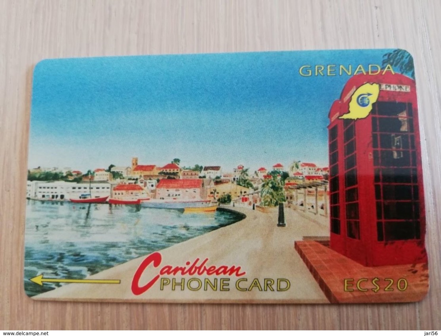 GRENADA  $ 20,- GPT GRE-4C  CARENAGE ST GEORGES   MAGNETIC    Fine Used Card    **2231 ** - Grenada
