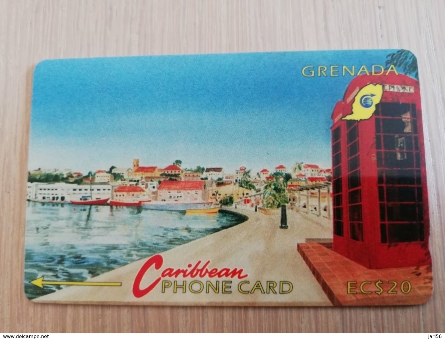 GRENADA  $ 20,- GPT GRE-4C  CARENAGE ST GEORGES   MAGNETIC    Fine Used Card    **2231 ** - Grenade