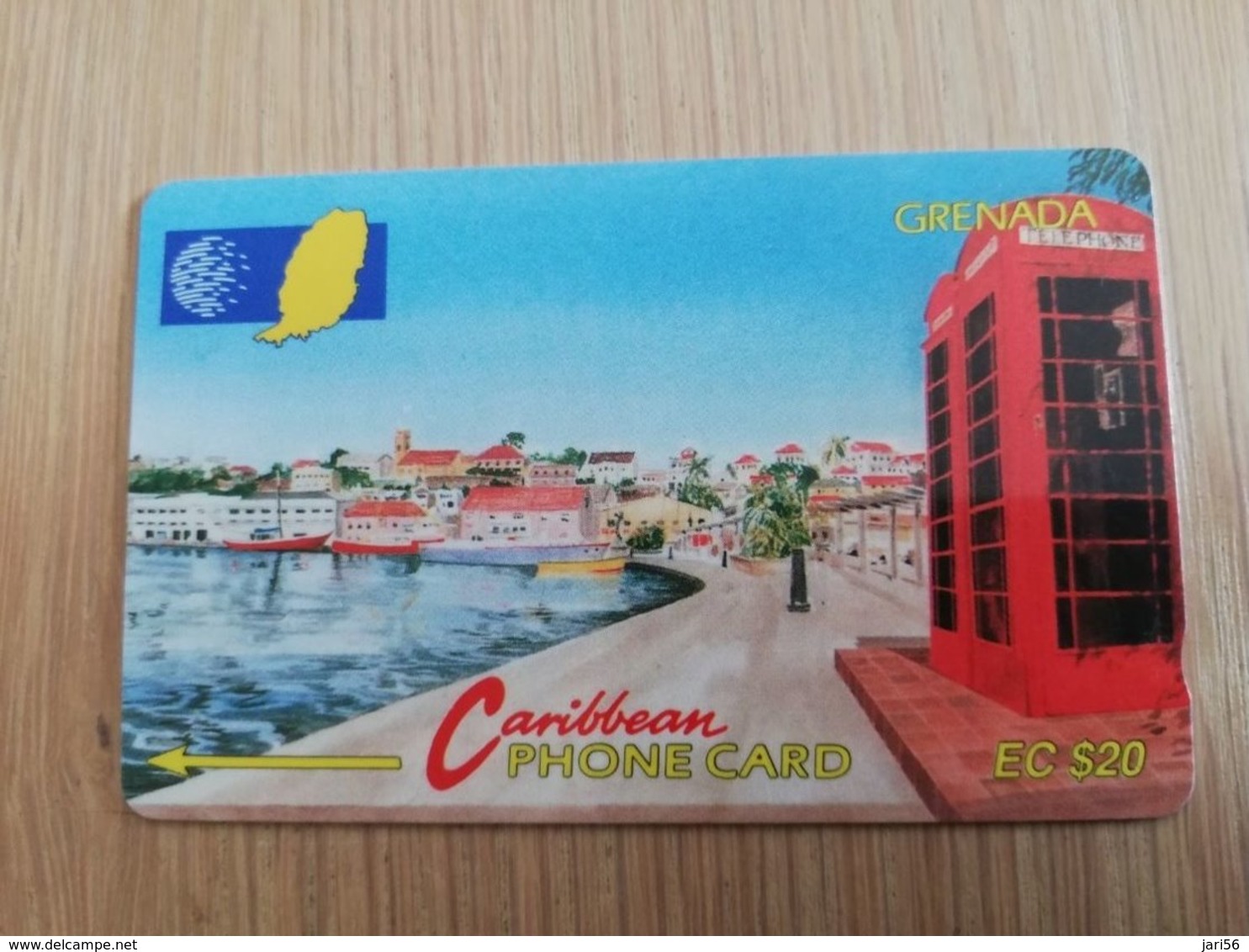 GRENADA  $ 20,- GPT GRE-5A  CARENAGE ST GEORGES     MAGNETIC    Fine Used Card    **2234 ** - Grenade