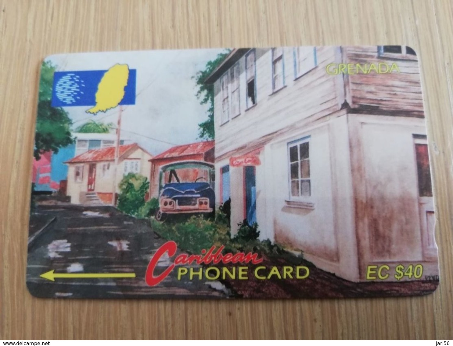 GRENADA  $ 40,- GPT GRE-5C  STREET SCENE GOUVYAVE   MAGNETIC    Fine Used Card    **2235 ** - Grenada