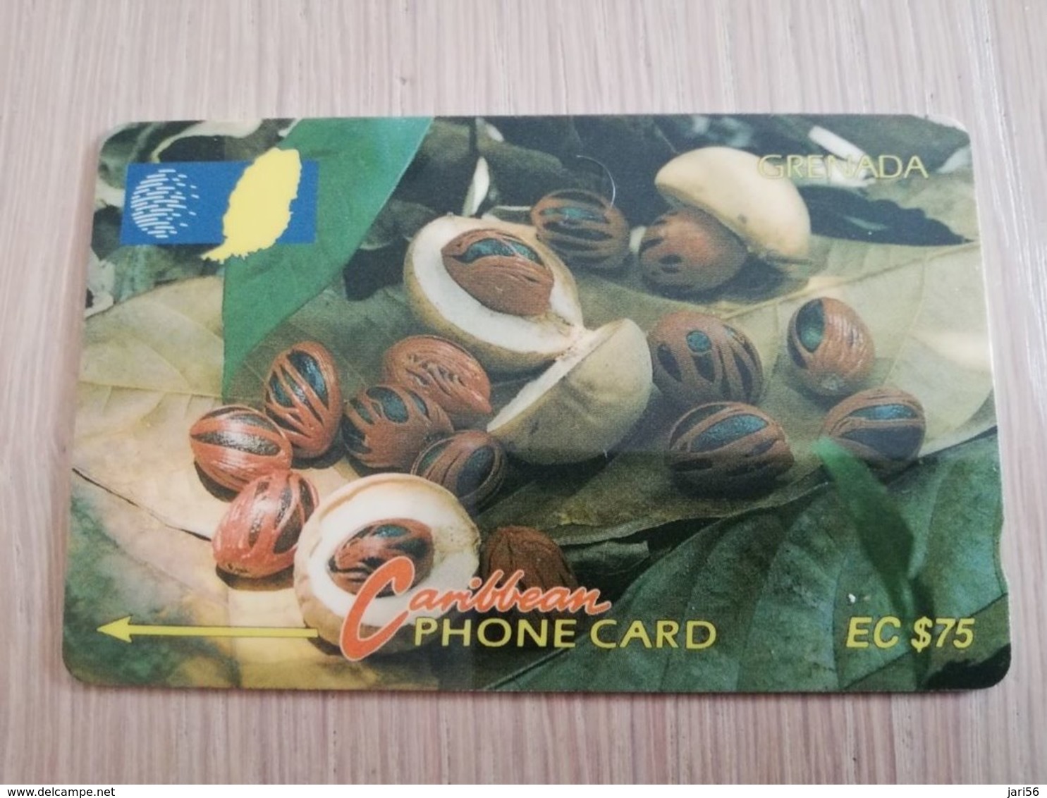 GRENADA  $ 75,- GPT GRE-6D  NUTMEG     MAGNETIC    Fine Used Card    **2239** - Grenada