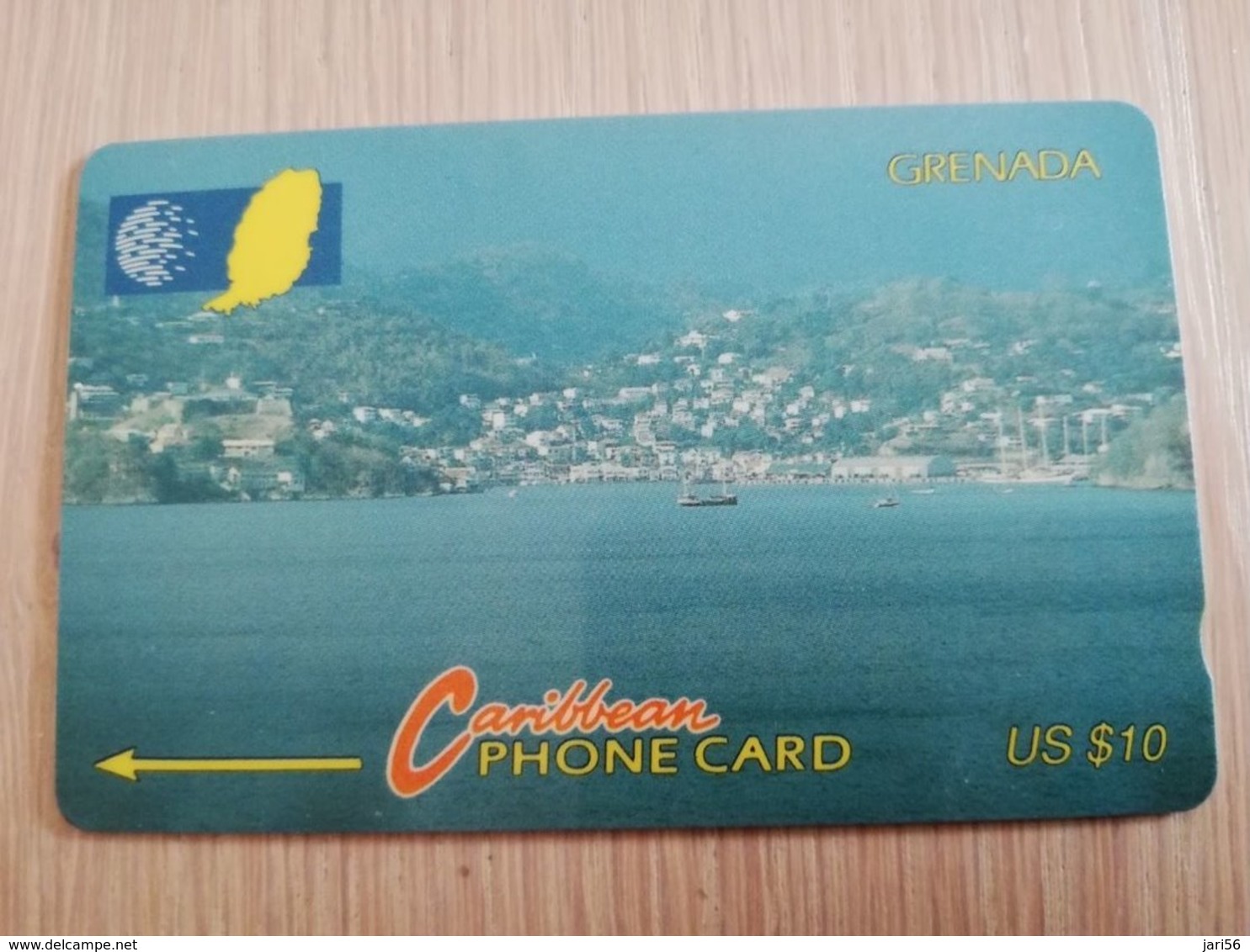 GRENADA  $ 10,- GPT GRE-7A  PORT ST GEORGES      MAGNETIC    Fine Used Card    **2240** - Grenade