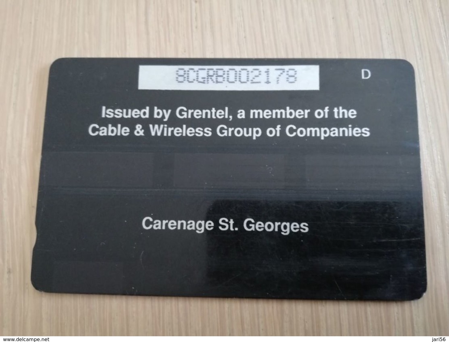 GRENADA  $ 20,- GPT GRE-8B  CARENAGE ST GEORGES       MAGNETIC    Fine Used Card    **2241** - Grenada