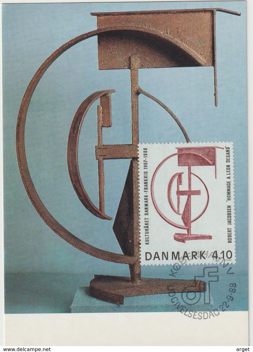 Carte-Maximum DANEMARK N° Yvert 931 (Robert JACOBSEN) Obl Sp Ill 1er Jour - Cartoline Maximum