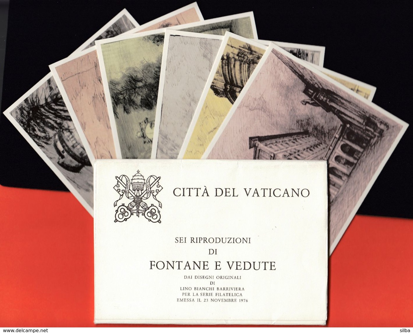 Vatican 1976 / Fountains And Views, Fontane E Vedute / Postal Stationery 130 - Monuments