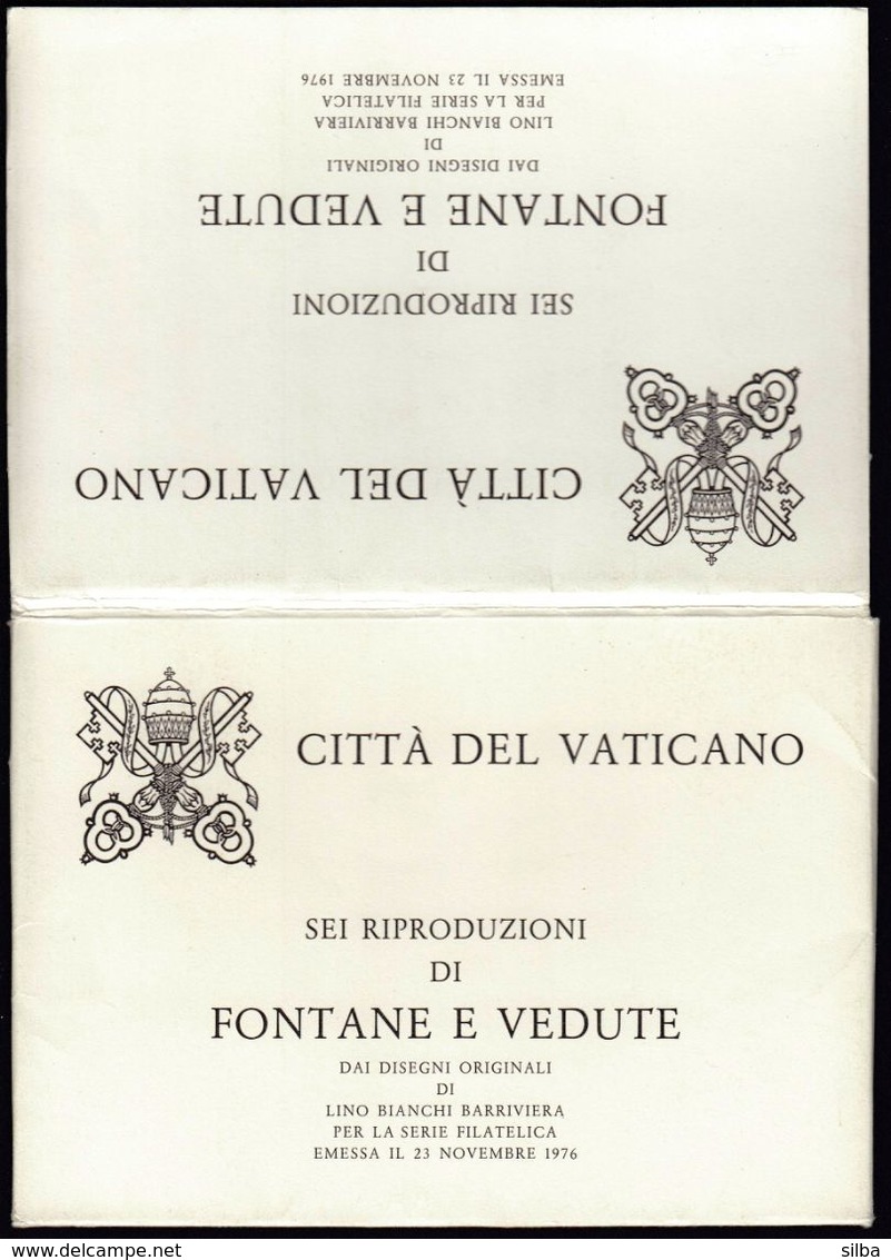 Vatican 1976 / Fountains and views, Fontane e vedute / Postal stationery 130