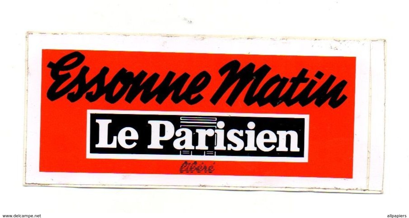 Autocollant Essonne Matin Le Parisien Libéré - Format : 13.5x6 Cm - Stickers