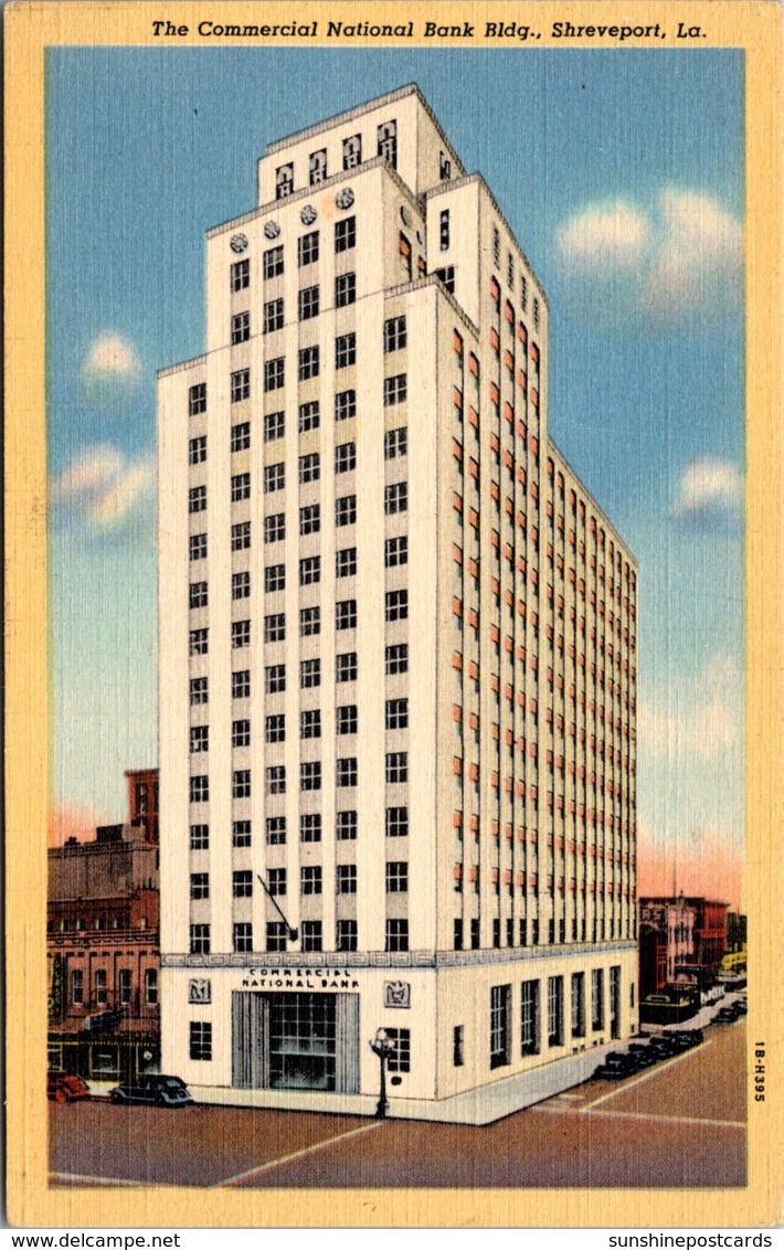 Louisiana Shreveport The Commercial National Bank Building Curteich - Shreveport