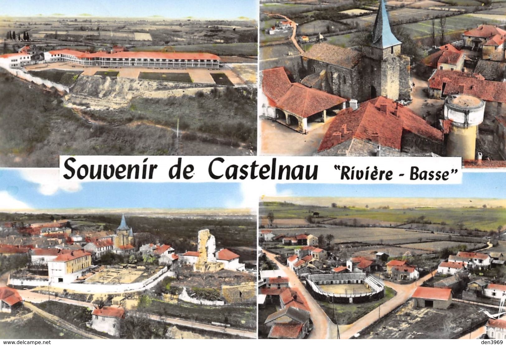 Souvenir De CASTELNAU-RIVIERE-BASSE - Vues Multiples - Eglise - Castelnau Riviere Basse