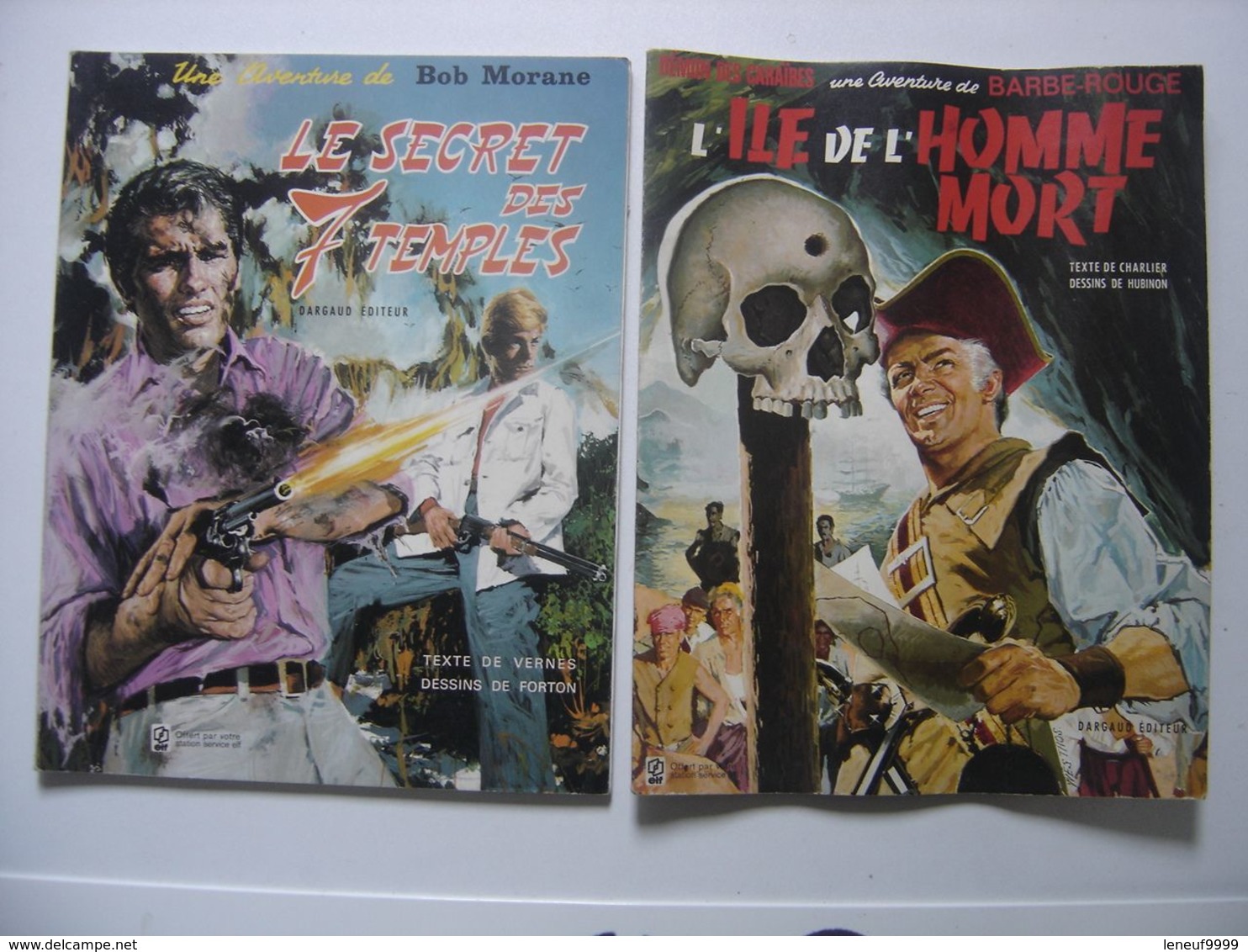 Lot 2 BD ELF Barbe Rouge CHARLIER HUBINON Bob Morane VERNES FORTON Bandes Dessin - Bob Morane