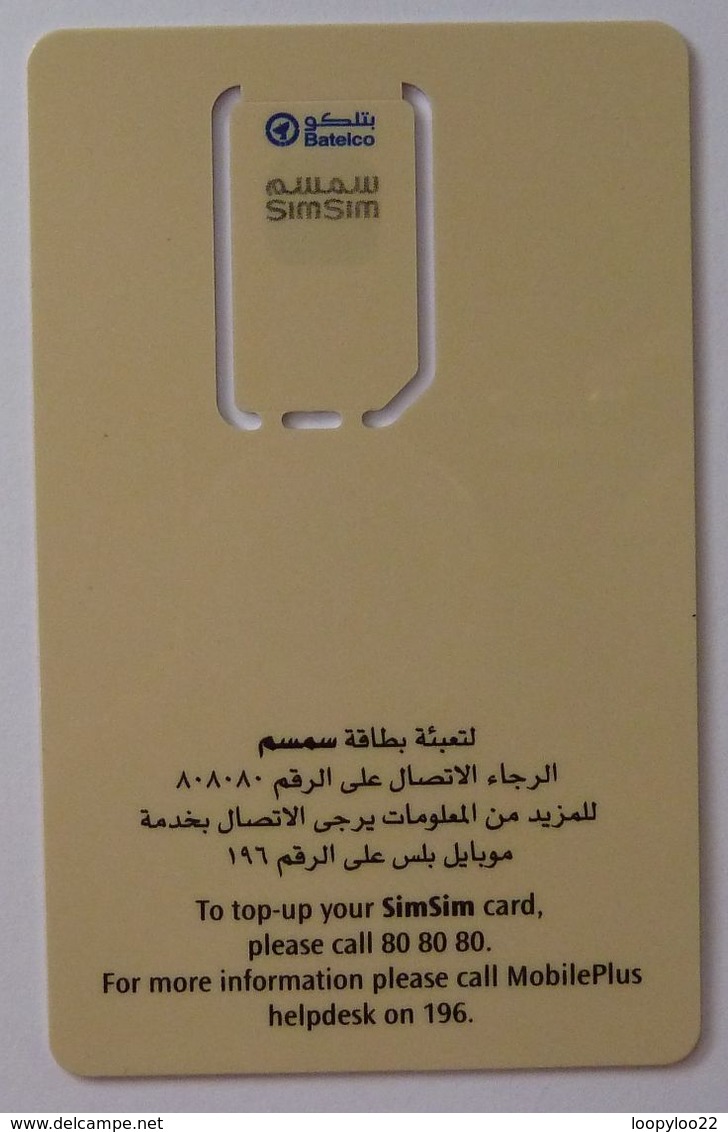 BAHRAIN - GSM - Simsim - Batelco - Live Card Without Controls - Mint - Bahrein