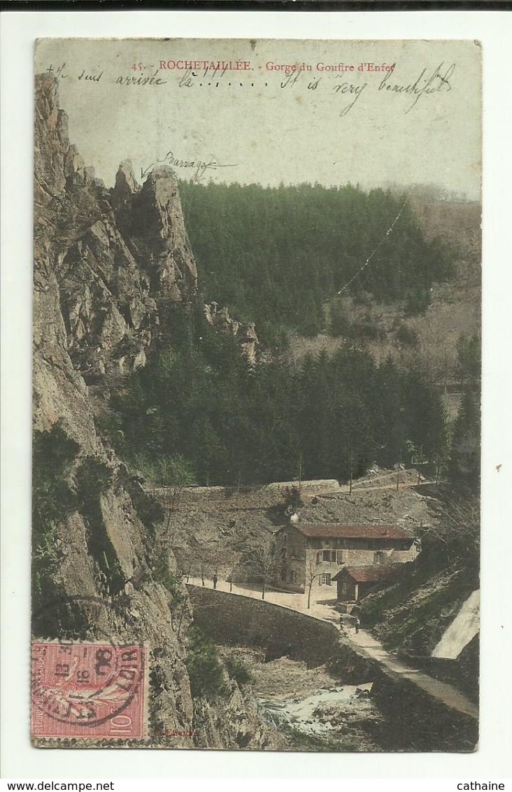 42 . ROCHETAILLEE . GORGE DU GOUFFRE D ENFER. . MAISON - Rochetaillee