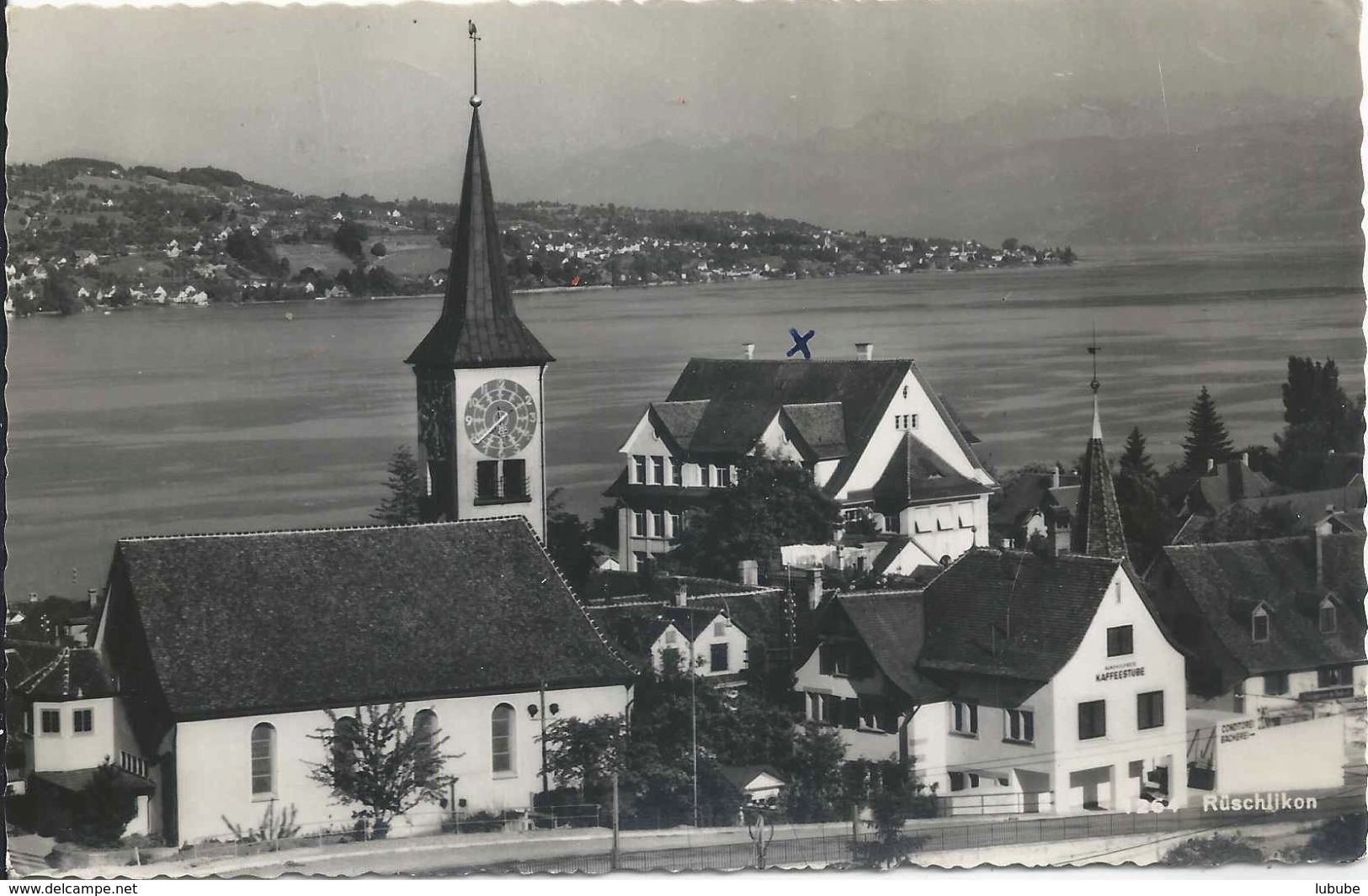 Rüschlikon - Kirche Mit Schulhaus          1950 - Rüschlikon