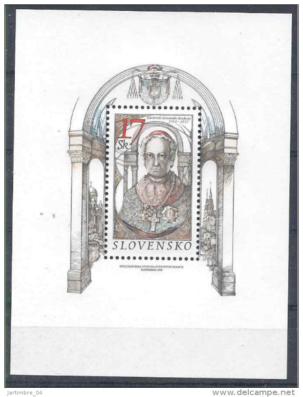 2003 SLOVAQUIE BF 18** Cardinal Rudnay - Blocks & Kleinbögen