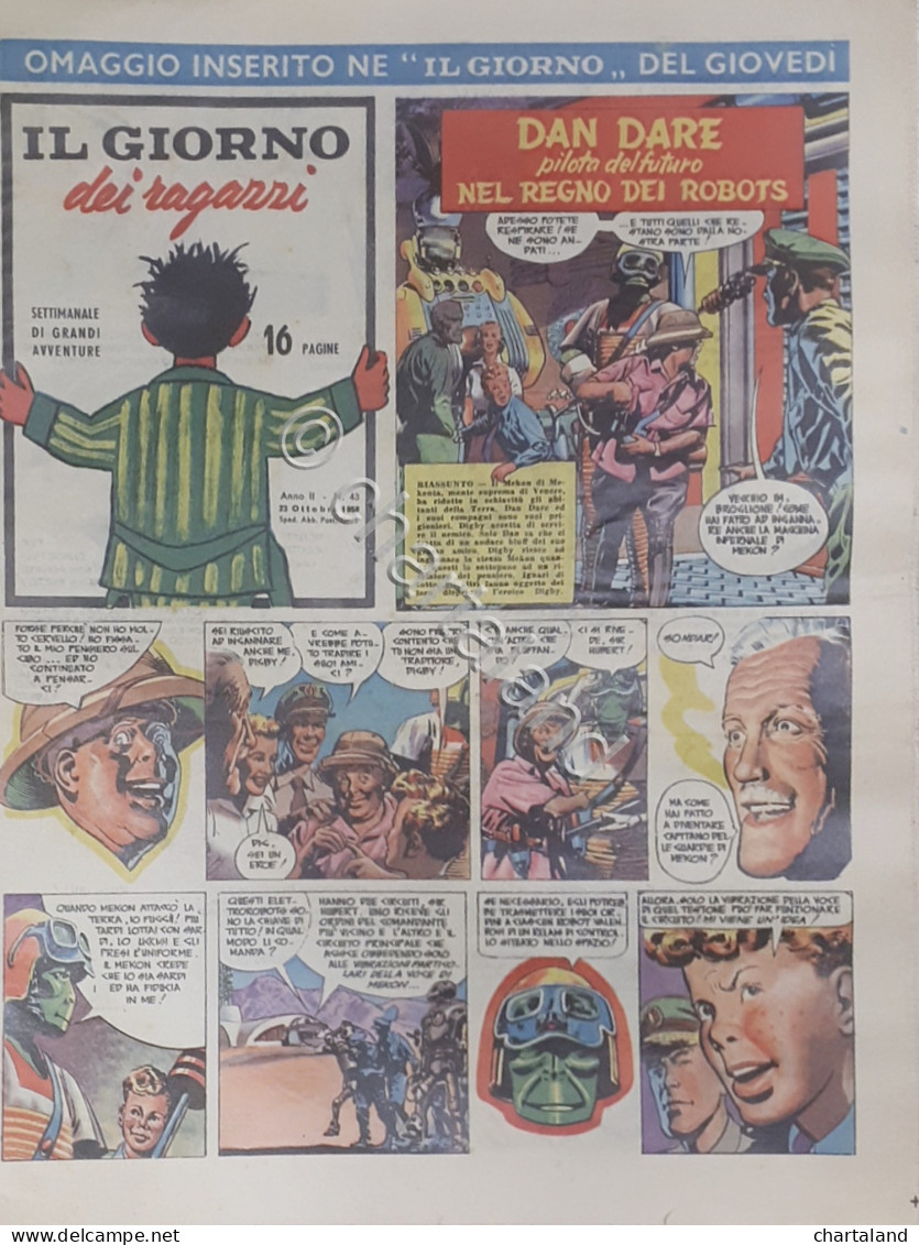 Fumetti - Il Giorno Dei Ragazzi N. 43 - Dan Dare Pilota Del Futuro - 1958 - Other & Unclassified