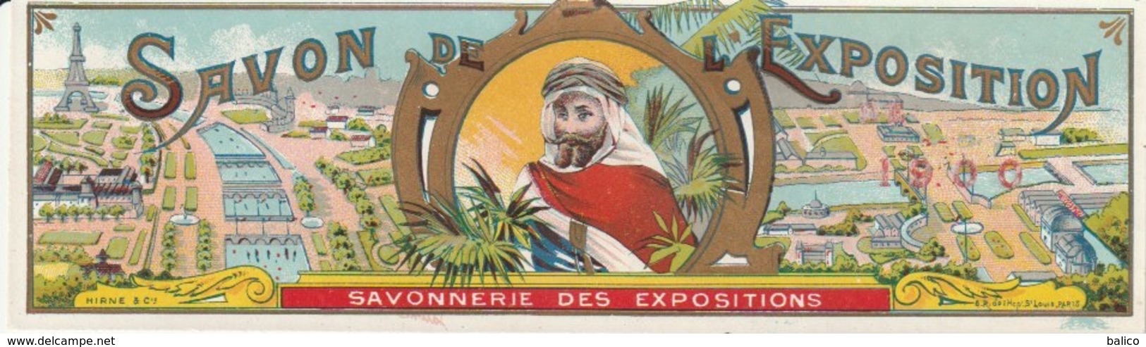 Étiquettes De Savon, De L'Exposition 1900 - Savon Des Expositions - ( 161 Mm X 38 Mm ) - Etichette