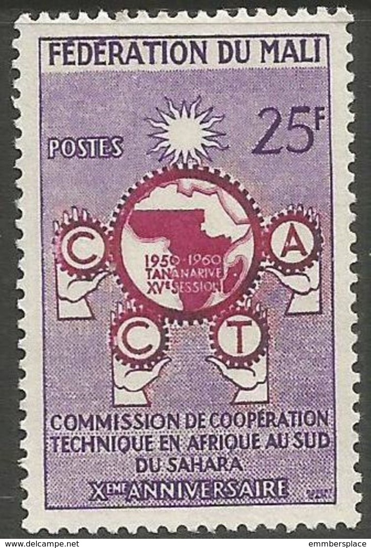 Mali - 1960 Technical Co-operation 25f MNH **   Sc 9 - Mali (1959-...)