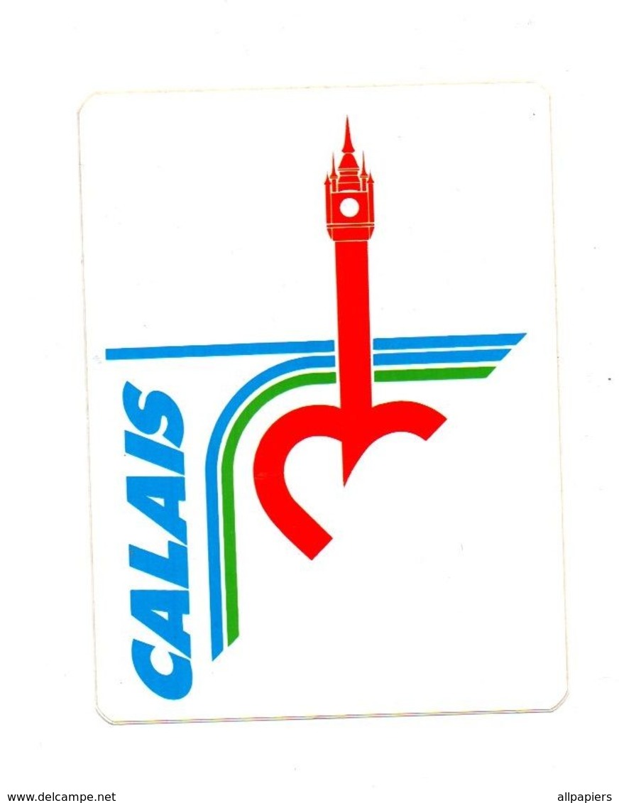 Autocollant Calais - Format : 12x9 Cm - Autocollants