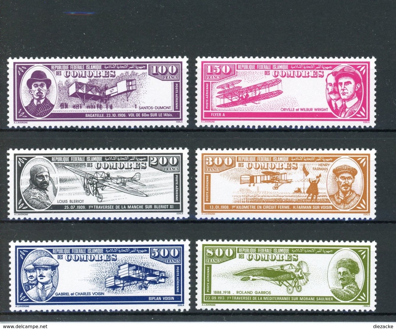 Komoren MiNr. 848-53 Postfrisch MNH Flugzeug (FZ1184 - Comoros