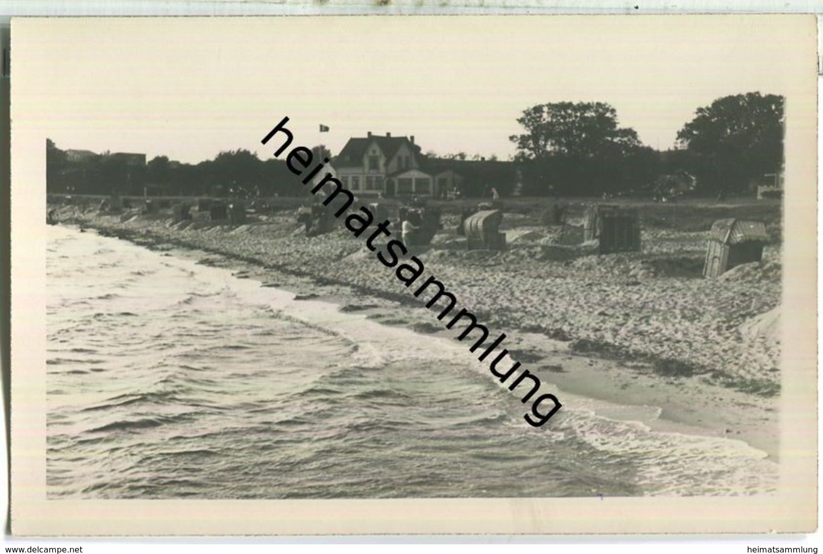 Pelzerhaken - Strand - Foto-Ansichtskarte - Stempel Julius Simonsen Oldenburg - Neustadt (Holstein)