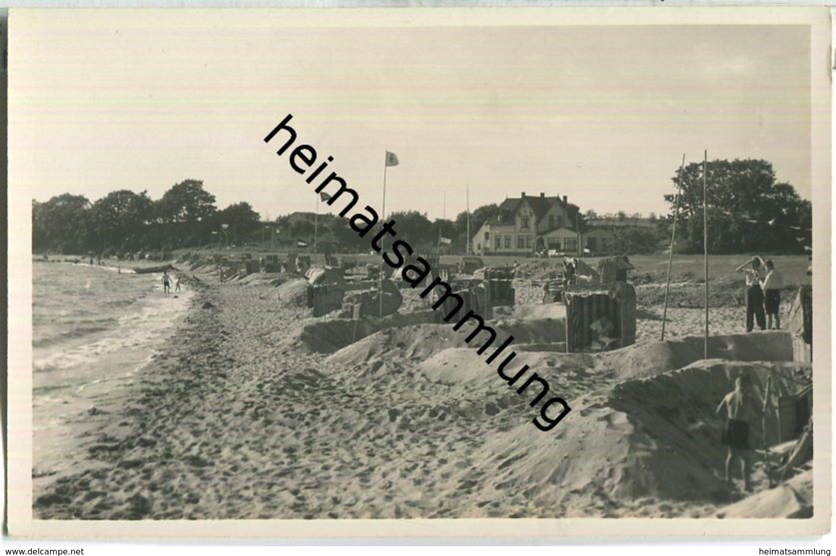 Pelzerhaken - Strand - Foto-Ansichtskarte - Neustadt (Holstein)