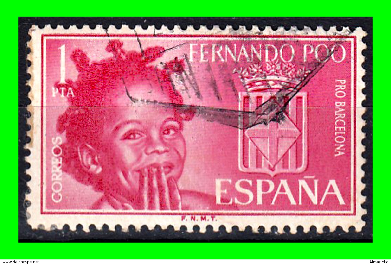 ( FERNANDO POO ) COLONIAS ESPAÑOLAS Y DEPENDENCIAS ( FERNANDO POO ) AÑO 1963 AYUDA A BARCELONA - Fernando Po