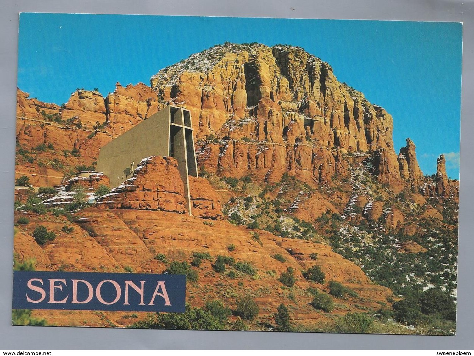 US.- SEDONA, ARIZONA. CHAPEL OF THE HOLY CROSS CHURCH. Ongelopen. - Sedona