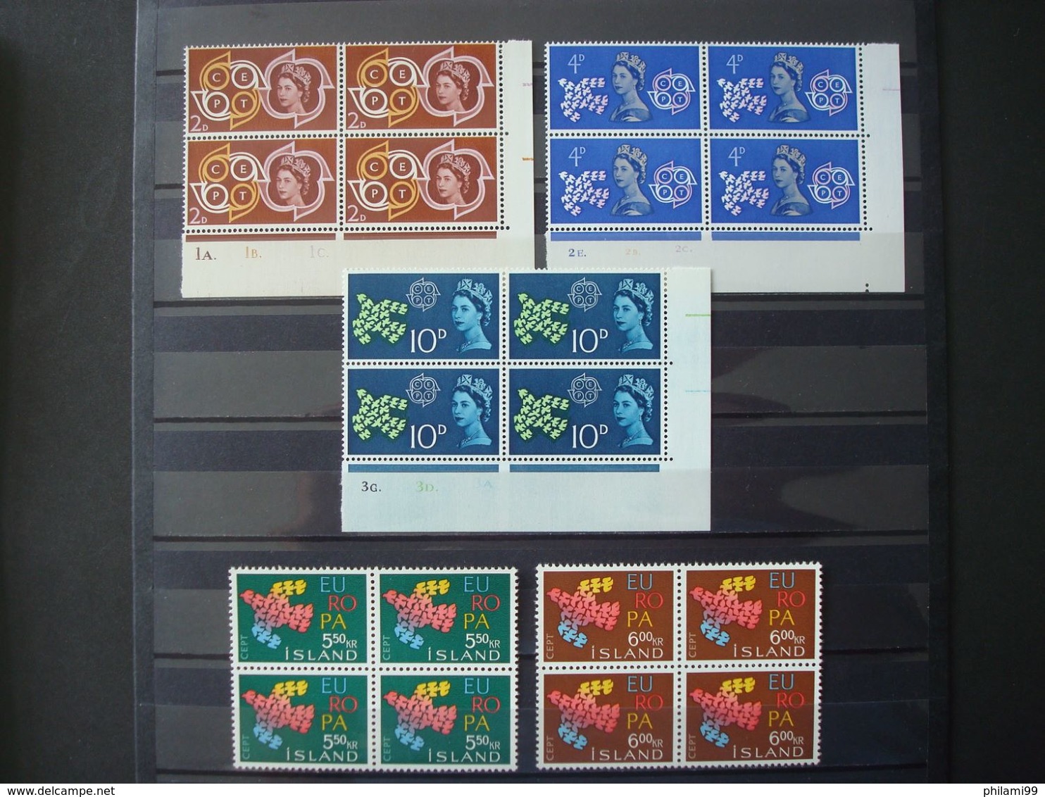 EUROPA 3 SCANS MNH** BLOCS OF 4 O/w IRELAND GREECE - Sammlungen