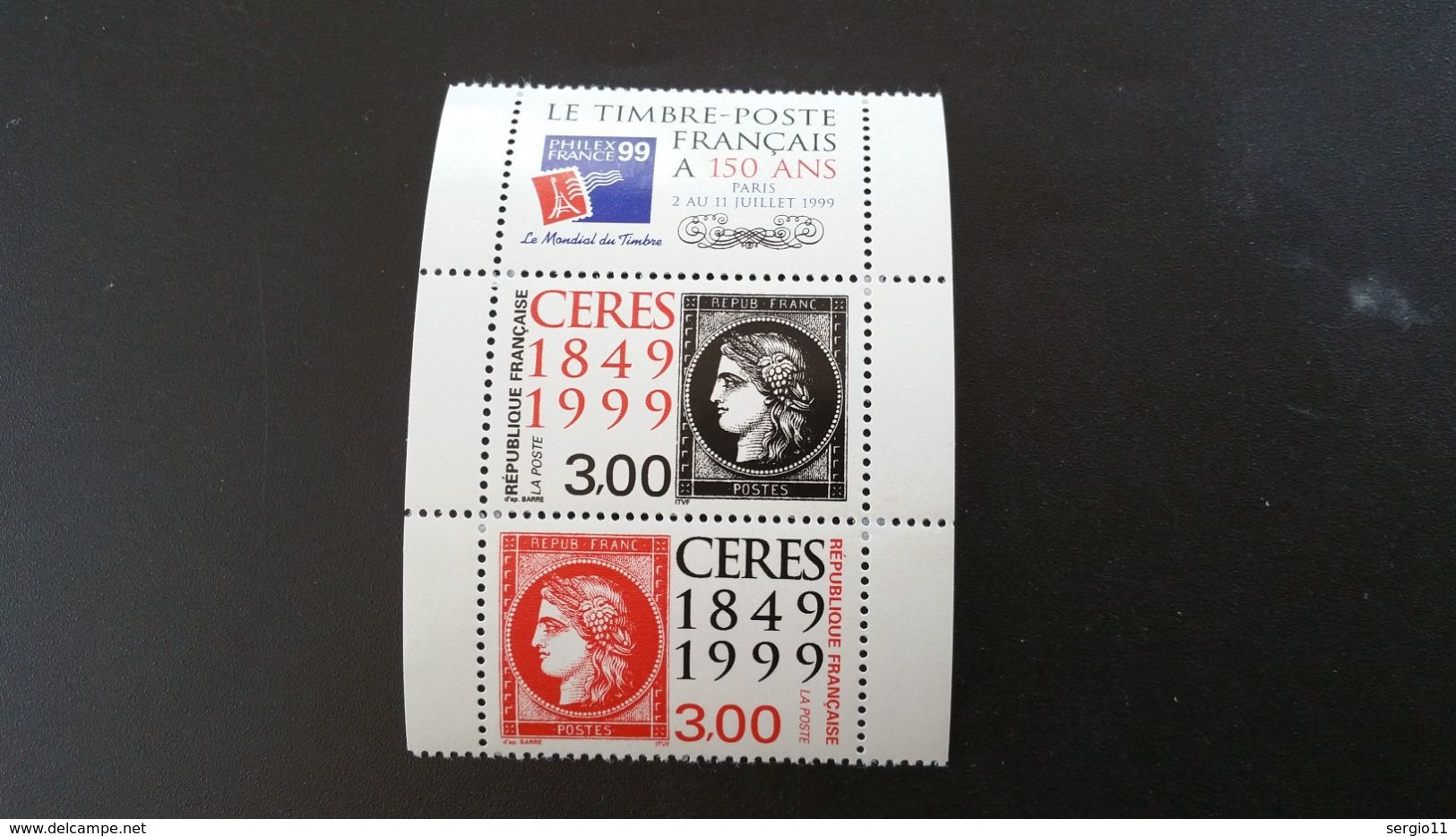 France Timbre NEUF N° 3212A (avec Vignette) - Année 1999 -  150e Anniversaire Du Premier Timbre-poste Français - Unused Stamps