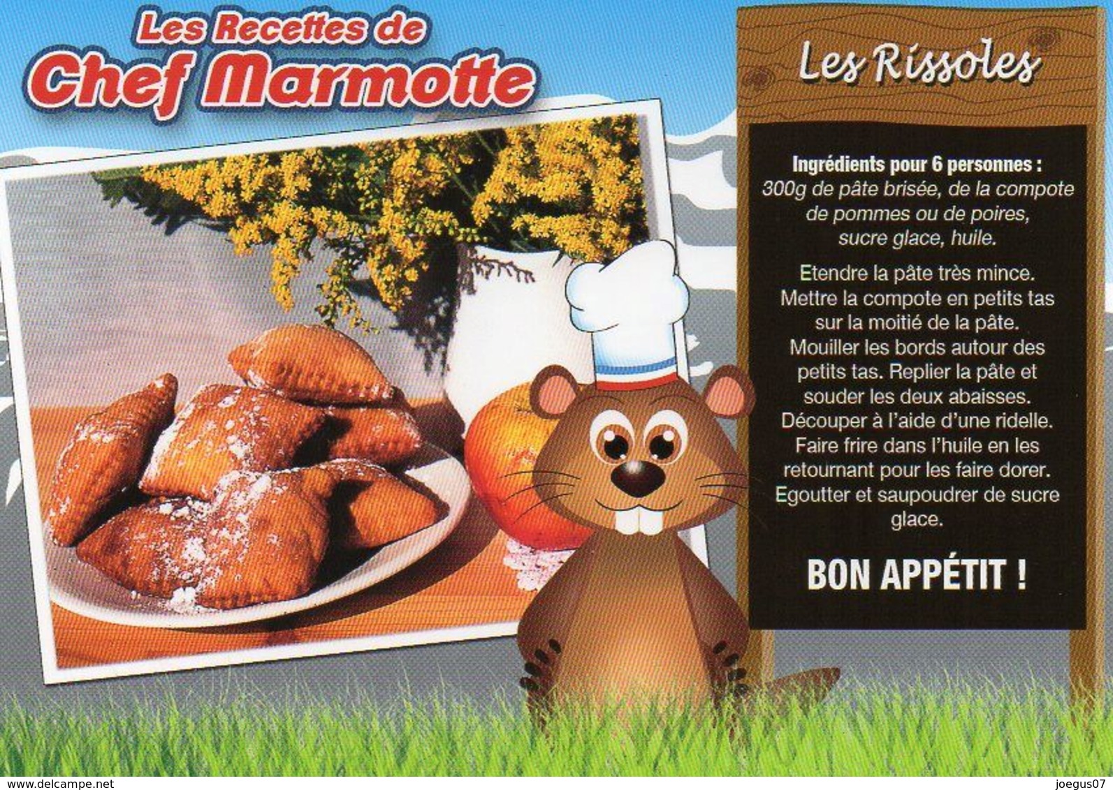 Les Recettes De Chef Marmotte - Les Rissoles - R 23 T - Editions SECA - TBE - Recepten (kook)