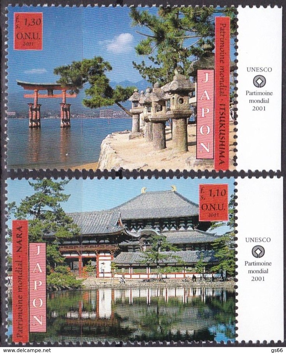 UNO-Genf, 2001, 415/16,  UNESCO-Welterbe: Japan. MNH ** - Autres & Non Classés