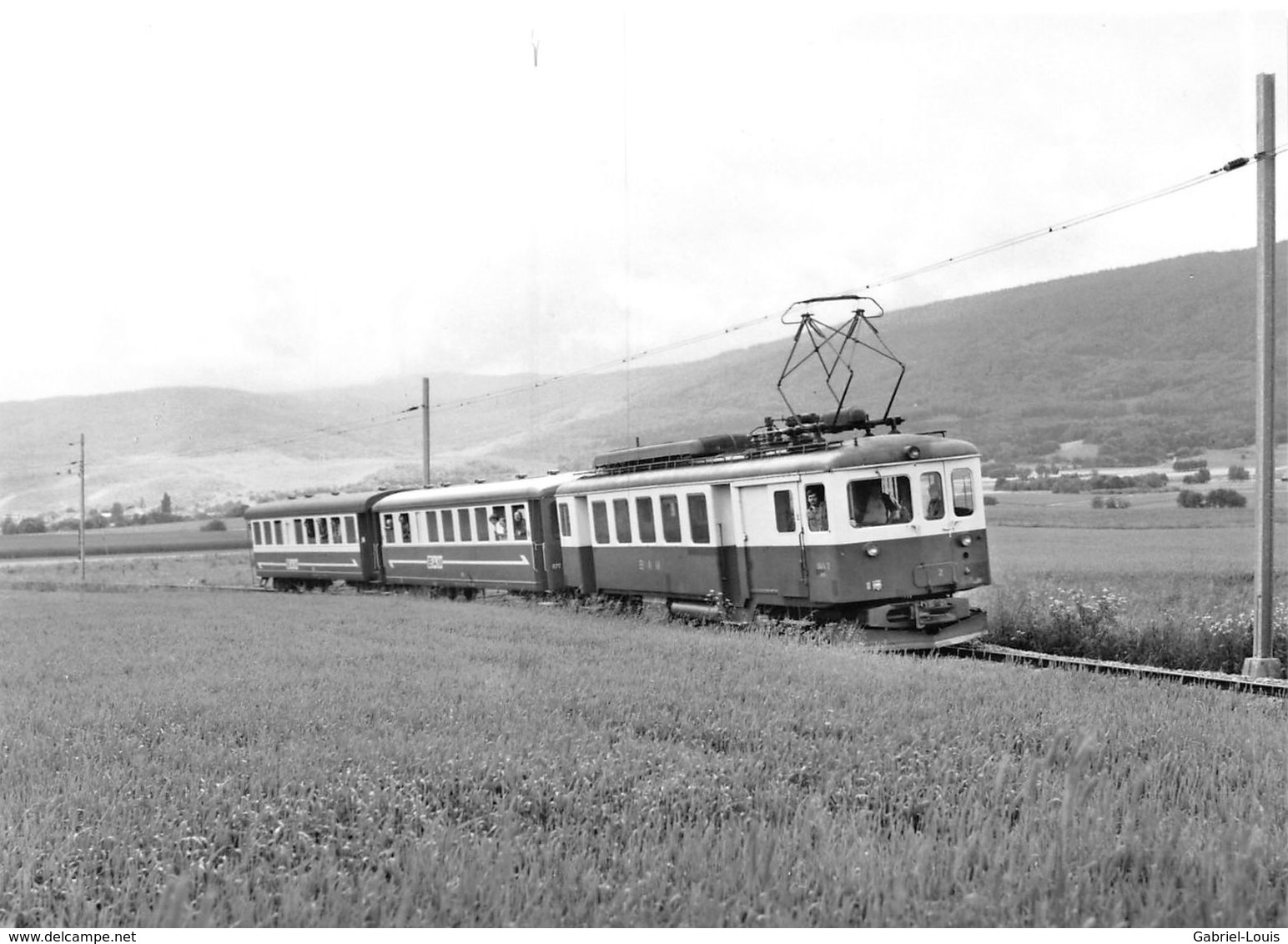 BVA - Plateau De Bière - Bière - Apples - Morges Ligne De Chemin De Fer -Train BDe 4/4 22, B 72 73 - B.A.M - BAM - Apples