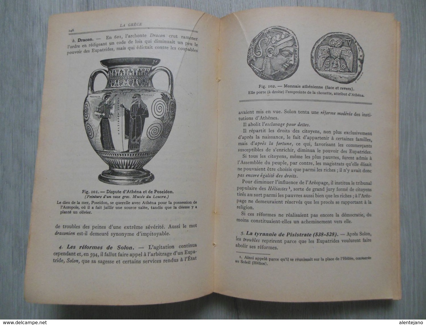 Livre L'Antiquité Orient, Rome, Grèce, 1955 par P. Hallynck et M. Brunet - Enseignement second degré - Masson & Cie