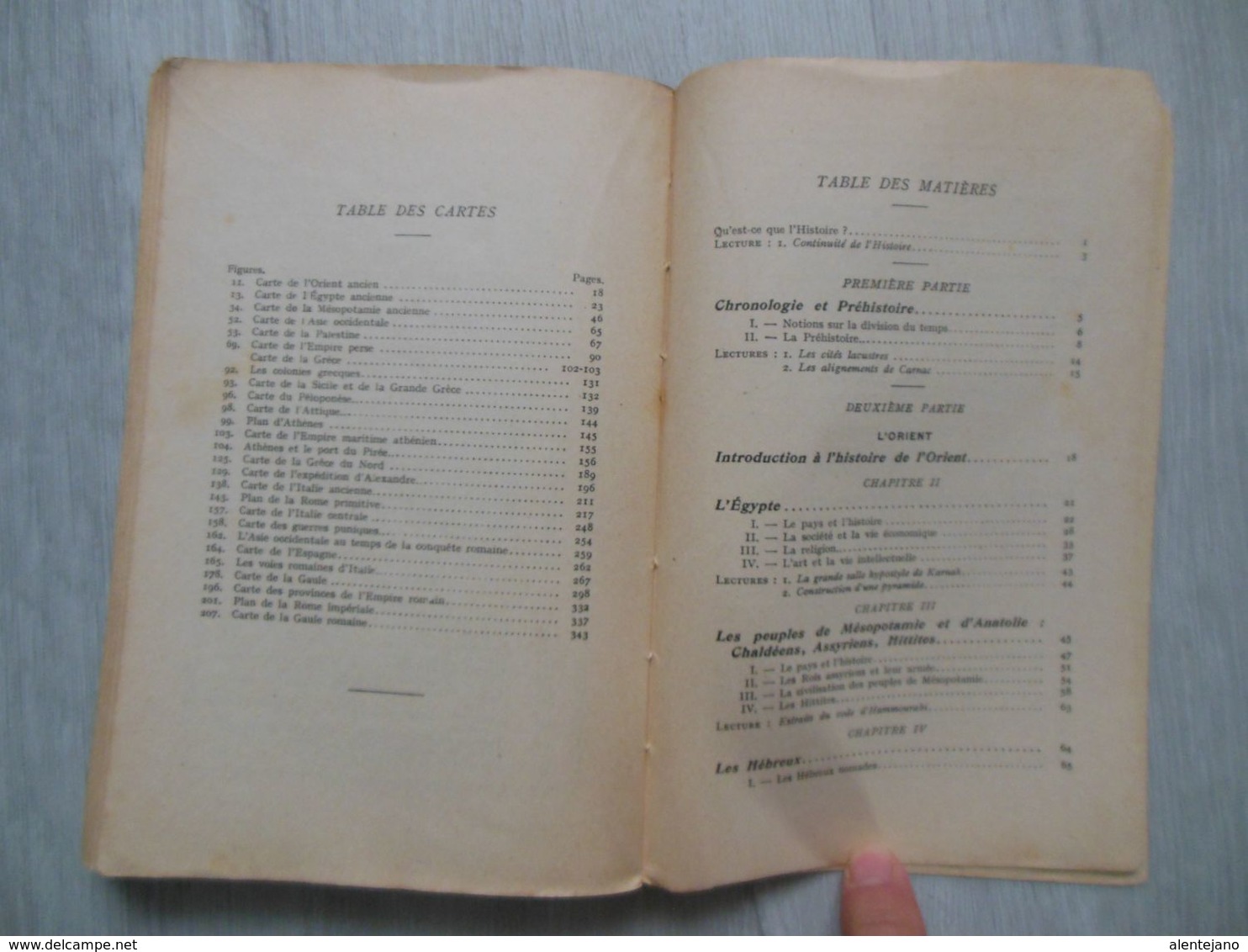 Livre L'Antiquité Orient, Rome, Grèce, 1955 par P. Hallynck et M. Brunet - Enseignement second degré - Masson & Cie