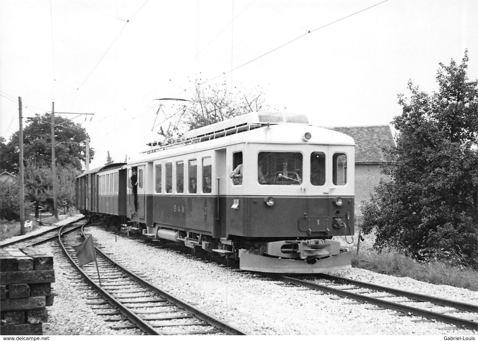 BVA - Gare D'Apples - Bière - Apples - Morges - Ligne De Chemin De Fer -Train - B.A.M - BAM - Apples