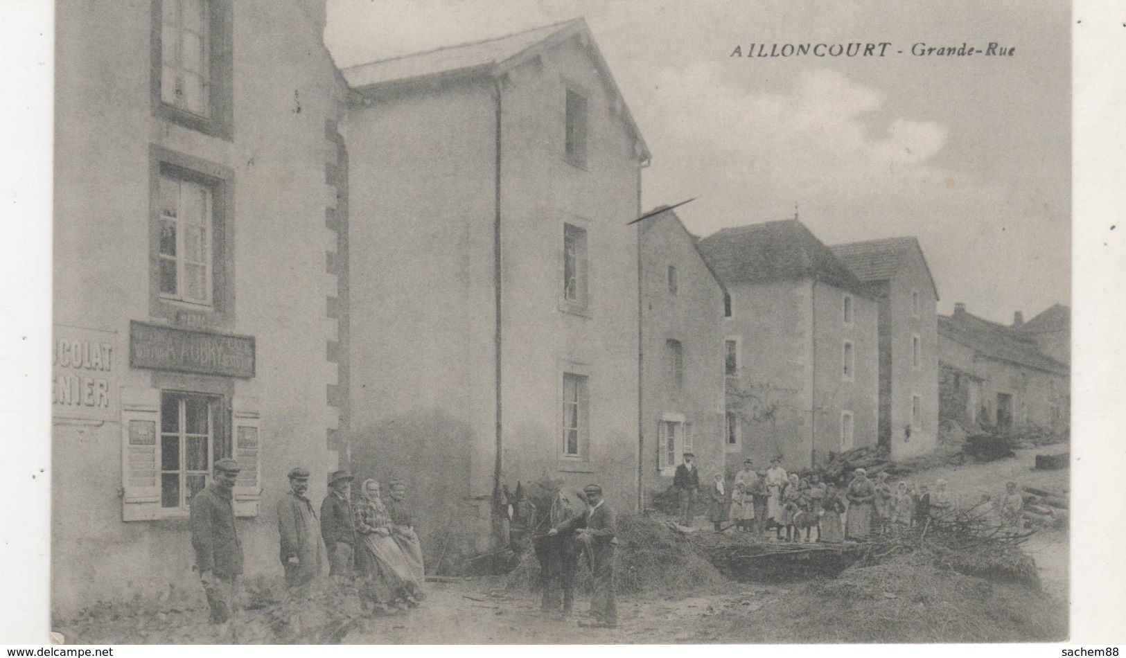 CPA AILLONCOURT GRANDE RUE - Vesoul