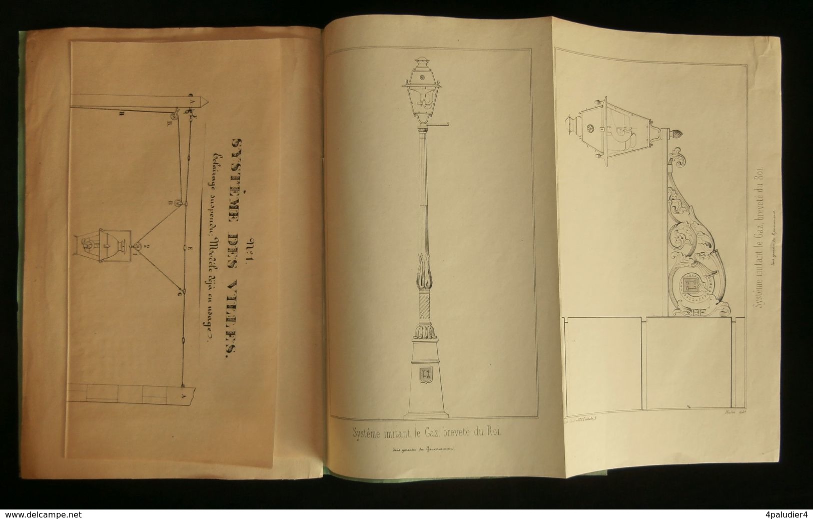 ( Urbanisme Eclairage ) APPAREILS D'ECLAIRAGE Système BORDIER-MARCET 1846 Catalogue - Electricity & Gas