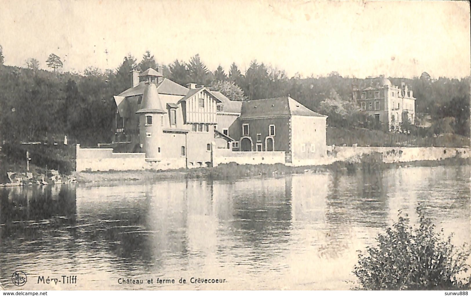 Méry-Tilff - Château Et Ferme De Crèvecoeur (griffe Méry... Pli) - Esneux