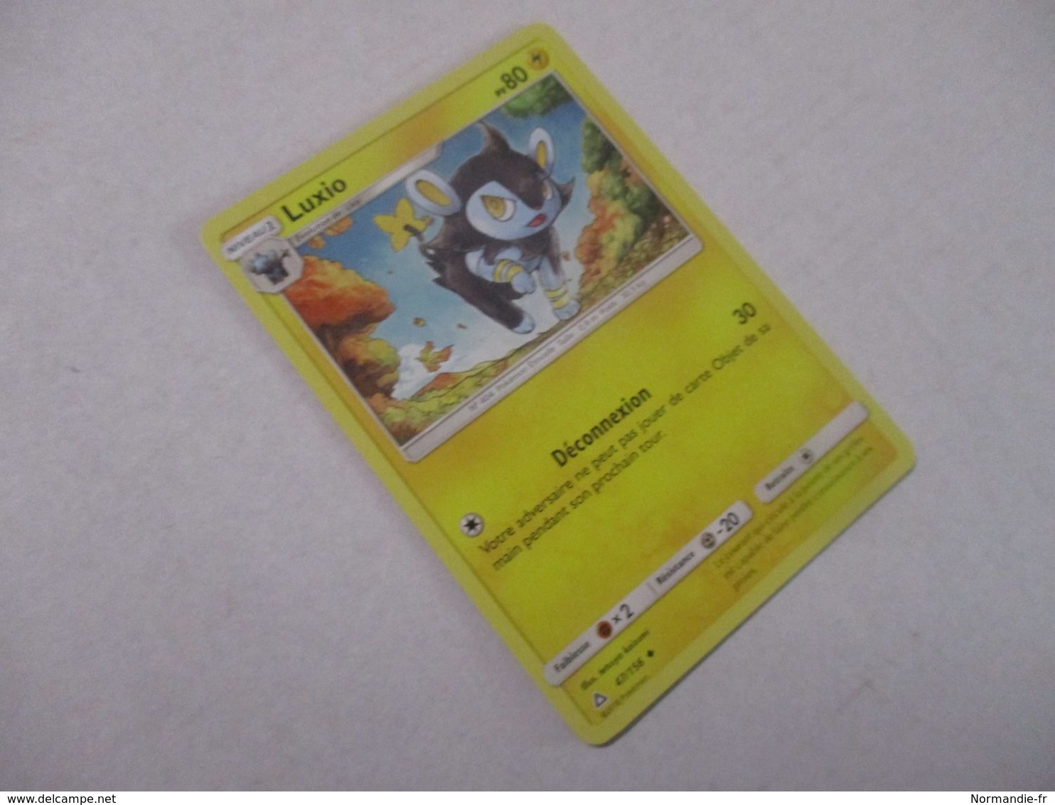 CARTE POKEMON LUXIO 80PV 47/156 SÉRIE SOLEIL ET LUNE ULTRA PRISME ANNÉE 2018 VF COMME NEUVE - Soleil & Lune