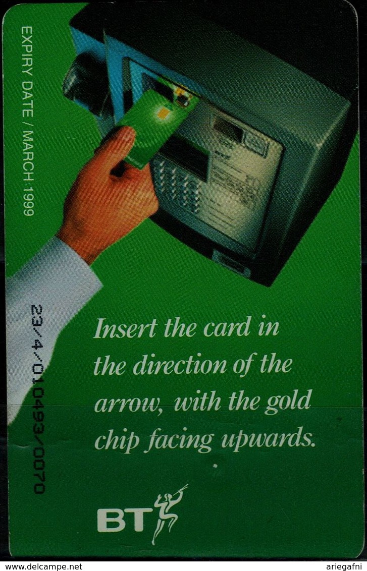 UNITED KINDOM 1999 PHONECARD BT WITH CHIP USED VF!! - BT Generales