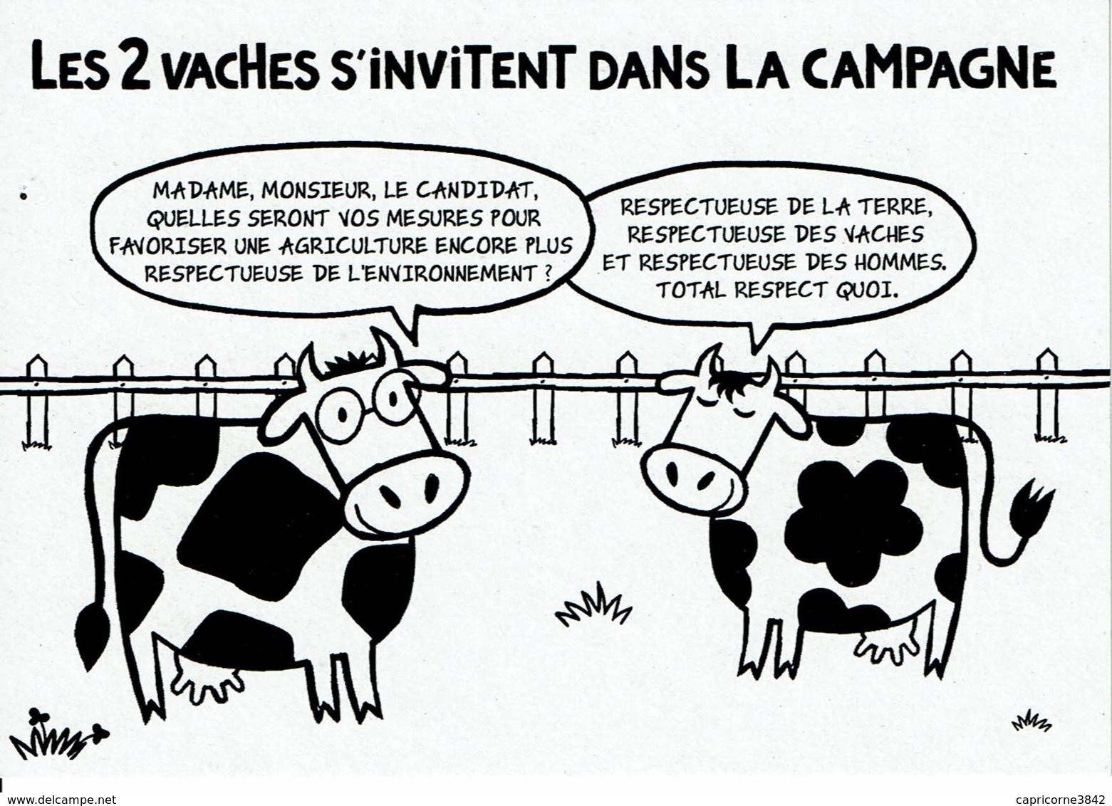 LES 2 VACHES - Pour Inviter Les Politiques à S'intéresser à L'élevage Biologique - Partiti Politici & Elezioni