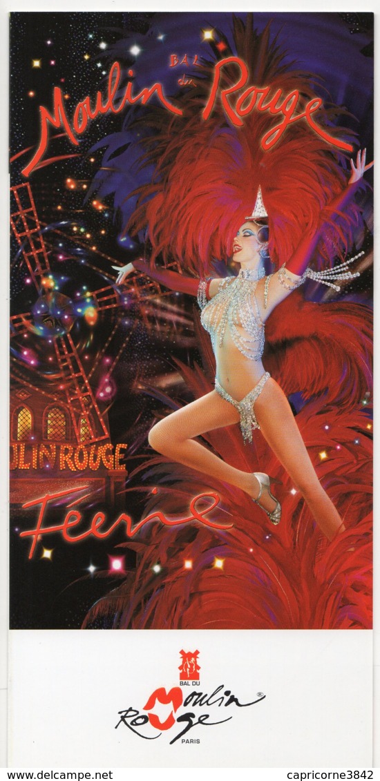 Programme Publicitaire Pour Le BAL DU MOULIN ROUGE à Paris - Cabaret