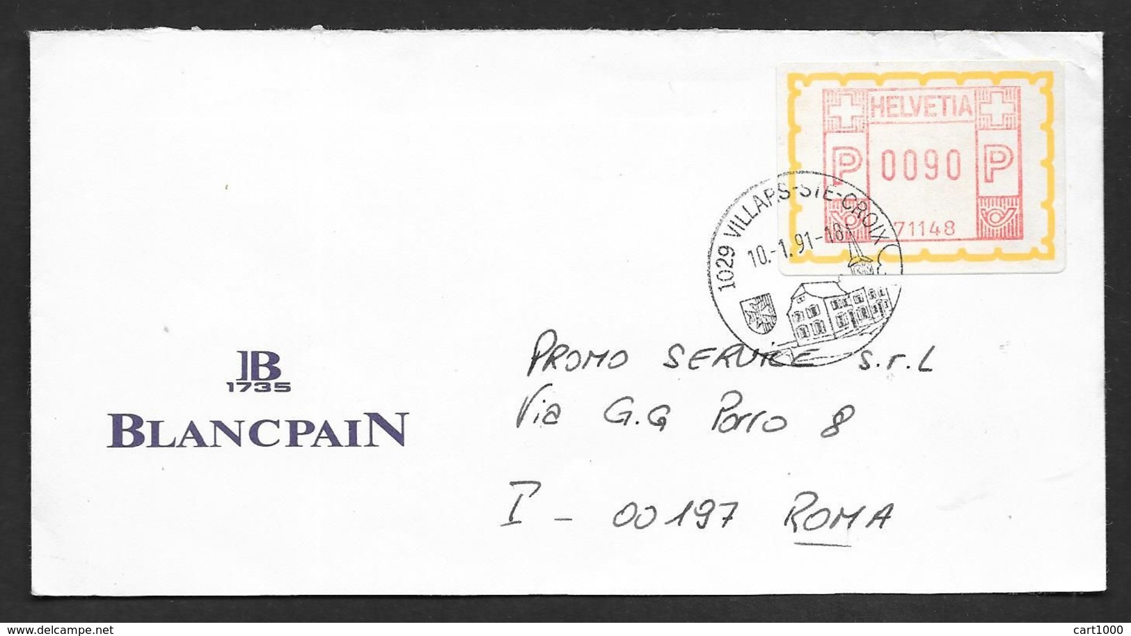 1991 VILLAP.S-SIE-CROIX N° 119 - Máquinas De Franquear