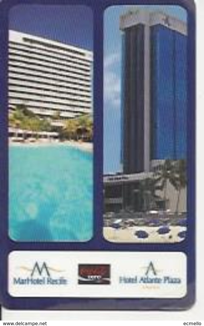 BRAZIL HOTEL KEYCARD ATLANTE PLAZA COCA COLA COKE - Cartas De Hotels