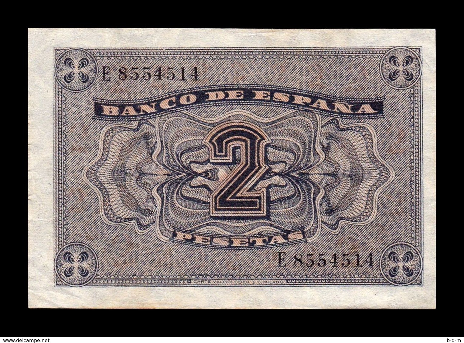 España Spain 2 Pesetas Cathedral Of Burgos 1938 Pick 109 Serie E MBC VF - 1-2 Pesetas