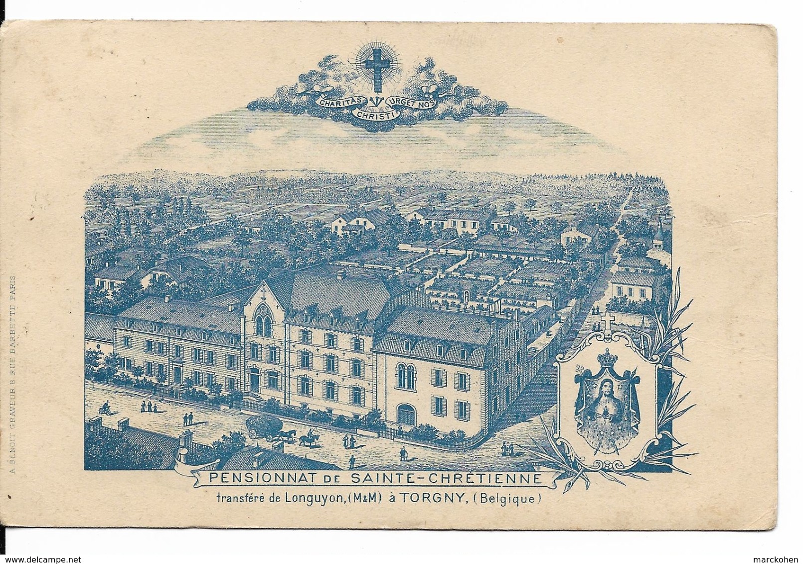 ROUVROY - TORGNY (6767) : Pensionnat Des Sœurs De Sainte-Chrétienne, Transféré De Longuyon (Meurthe Et Moselle). CPA. - Rouvroy