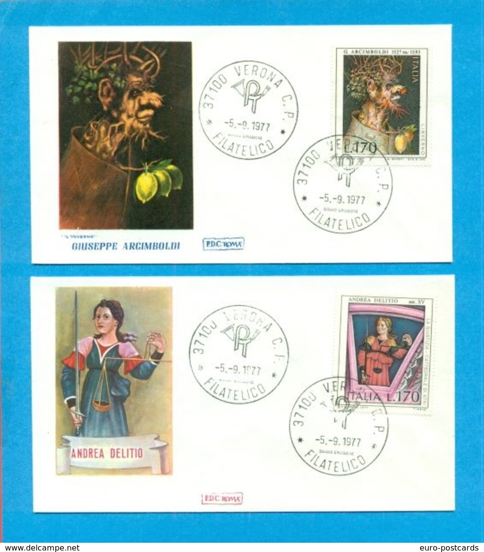 FDC - ITALIA - 1977 - QUADRI - FDC