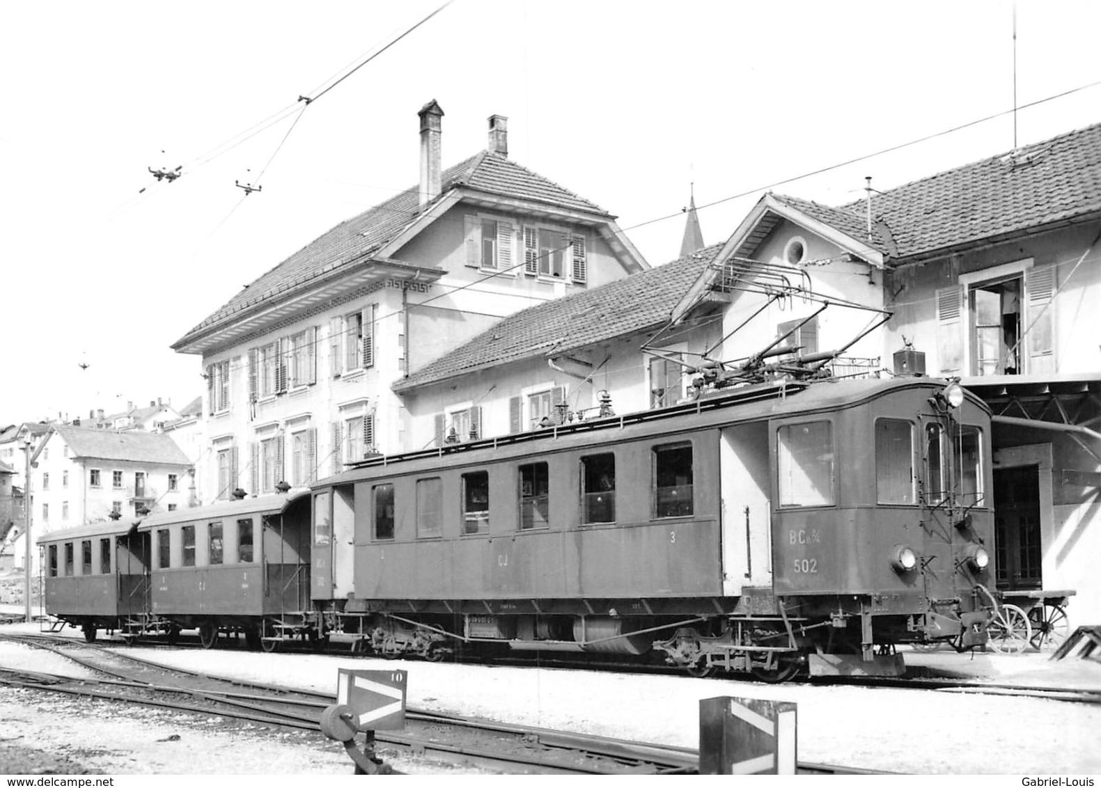 BVA - Gare De Tramelan- Chemins De Fer Du Jura C.J - CJ - Ligne De Chemin De Fer - - Tramelan